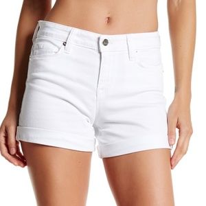 Genetic Denim White Cuffed Shorts NWOT